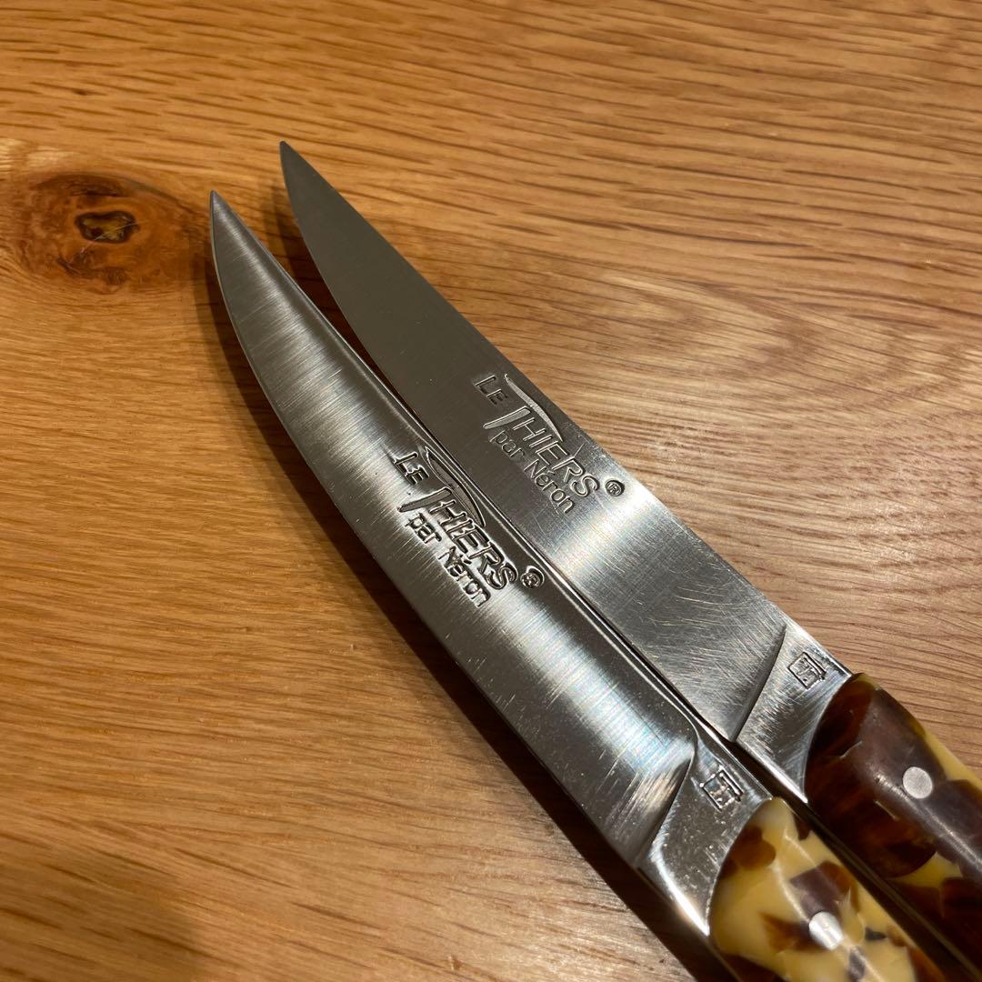 ジャン・ネロン ティエール テーブルナイフ キャメル 6本セット