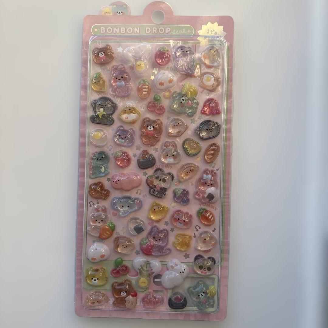 正規品　ボンボンドロップシール　がおがお　ふるーつ　もぐもぐ