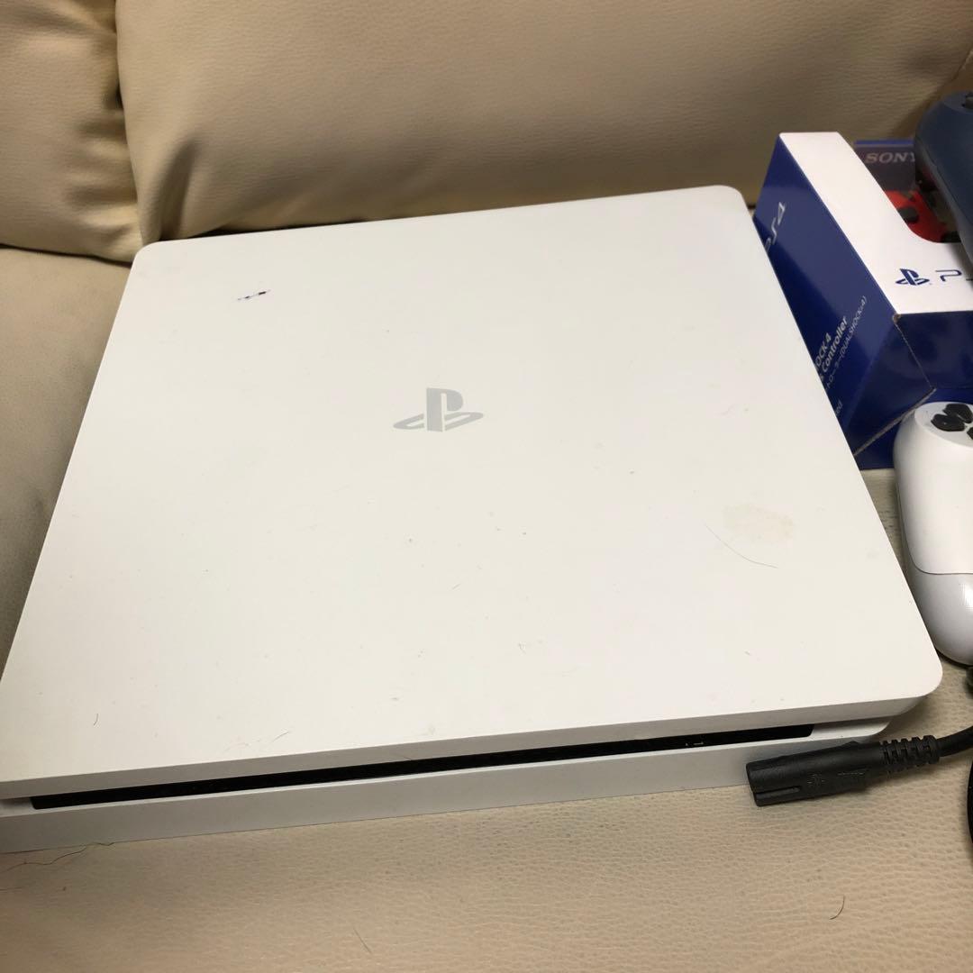 PS4 本体 ホワイト500GB CUH-2100A 新品コントローラー&おまけ