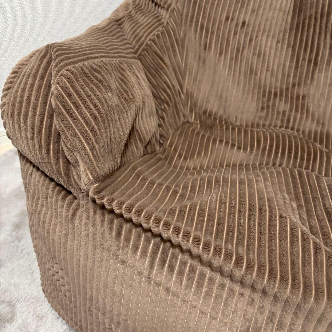 LOOSY HUGME 1人掛けビーズソファ ブラウン