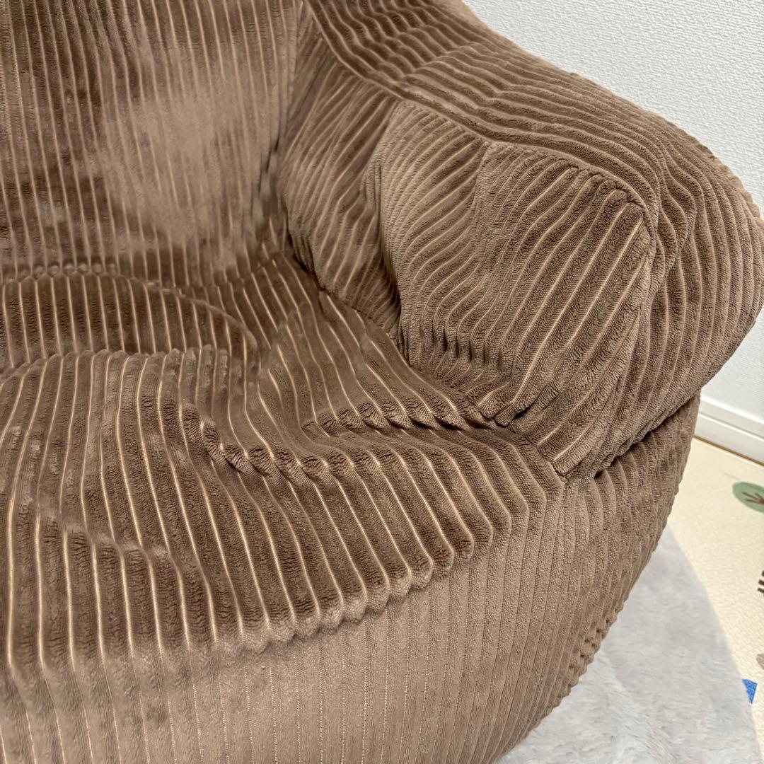 LOOSY HUGME 1人掛けビーズソファ ブラウン