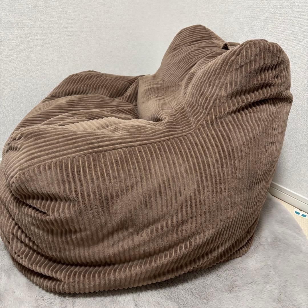 LOOSY HUGME 1人掛けビーズソファ ブラウン