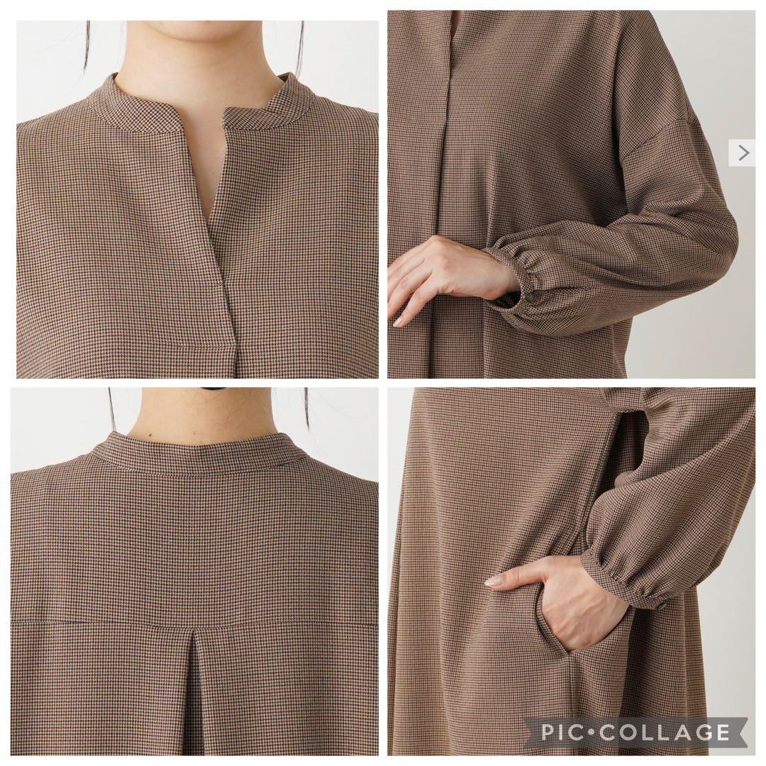 レリアン　タグ付新品未使用　ブールジュ　ワンピース　ライトグレー系