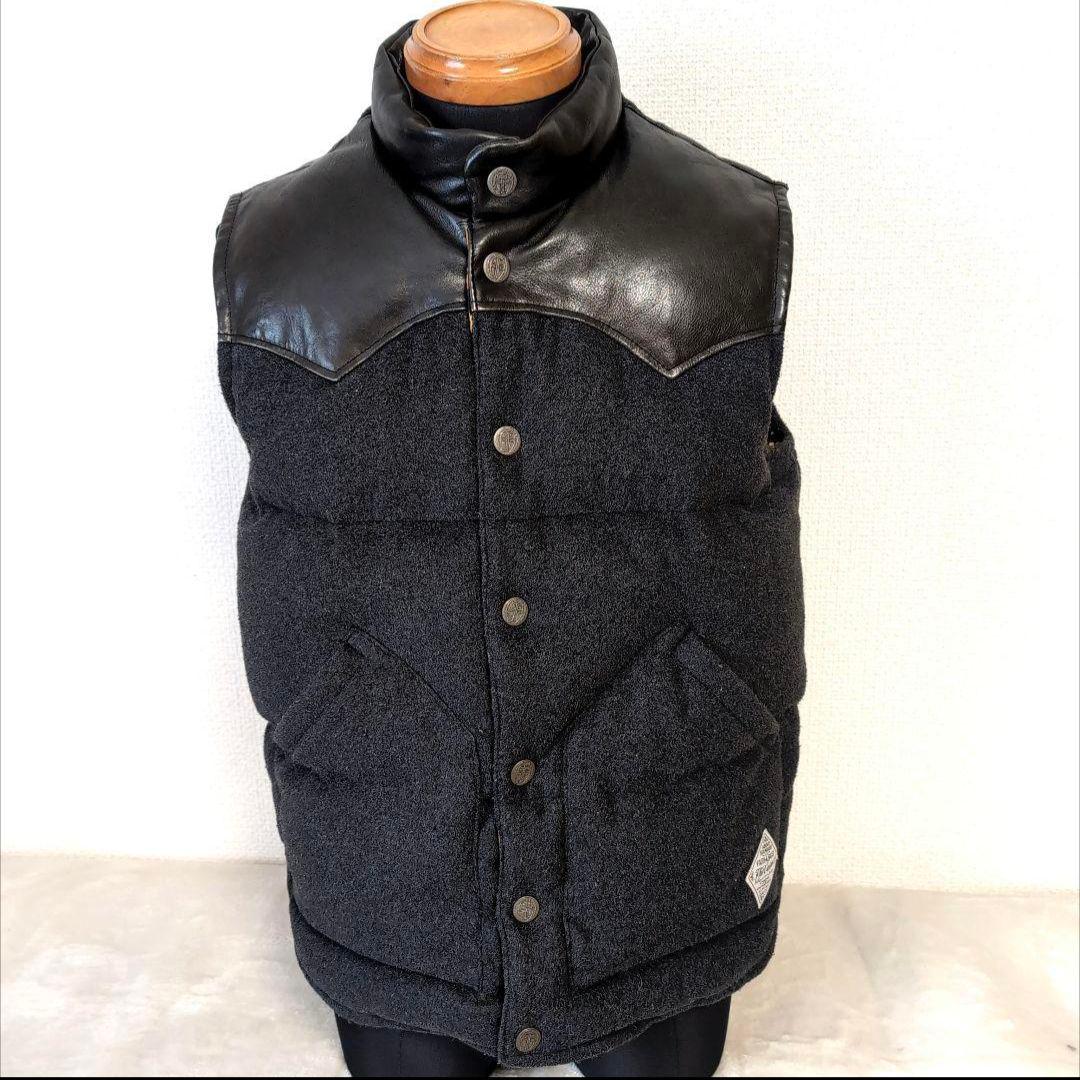 dz50 The Crimie ダウンベスト レオパード 本革 メンズM