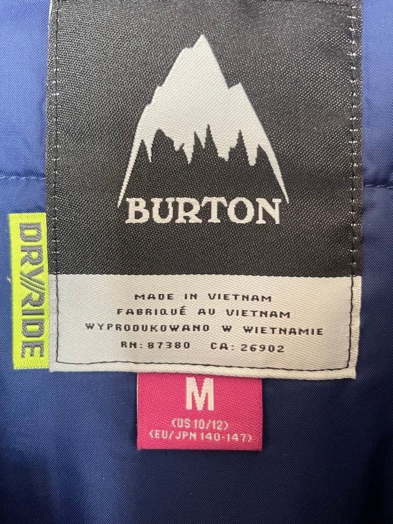 Burton バートン 子ども用 スキーウェア M 上下セット ネイビー/ピンク