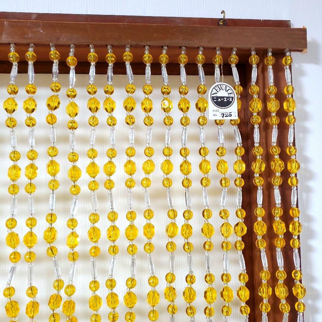 レトロポップ　珠暖簾　のれん　ビーズ暖簾　ビーズカーテン　箱付き