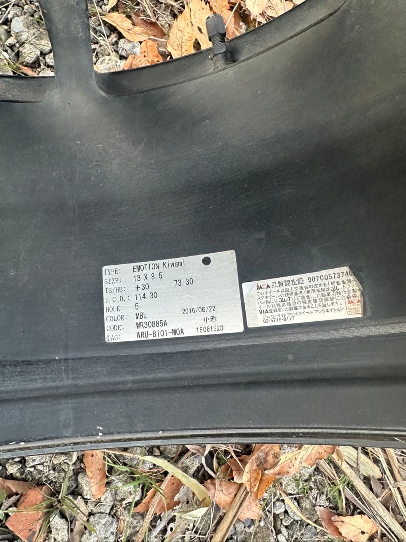 ワークエモーション　極　work 18インチ ホイールセット