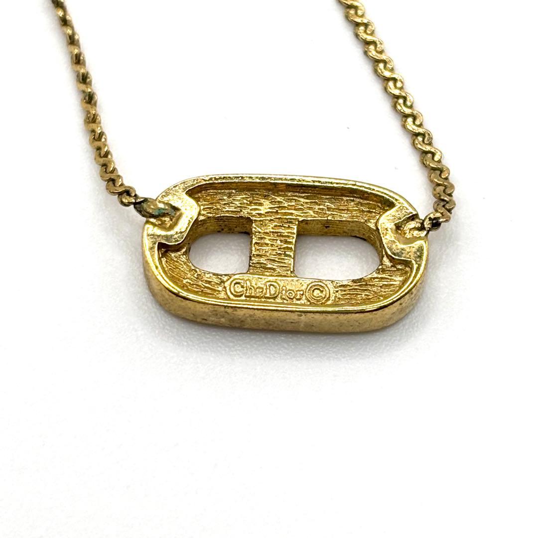 Christian Dior ネックレス CD ラインストーン ヴィンテージ