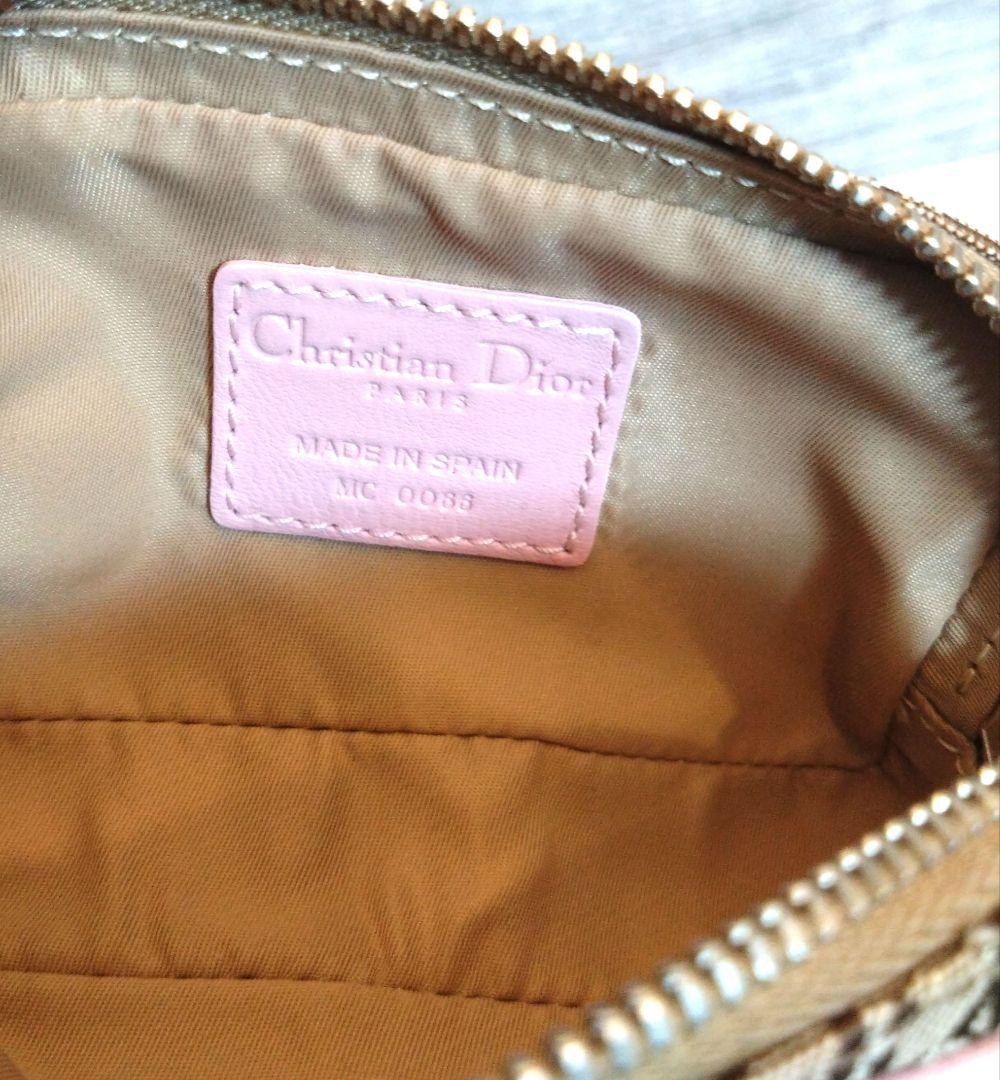 Dior ロゴパターン ベルト ピンク/ブラウン