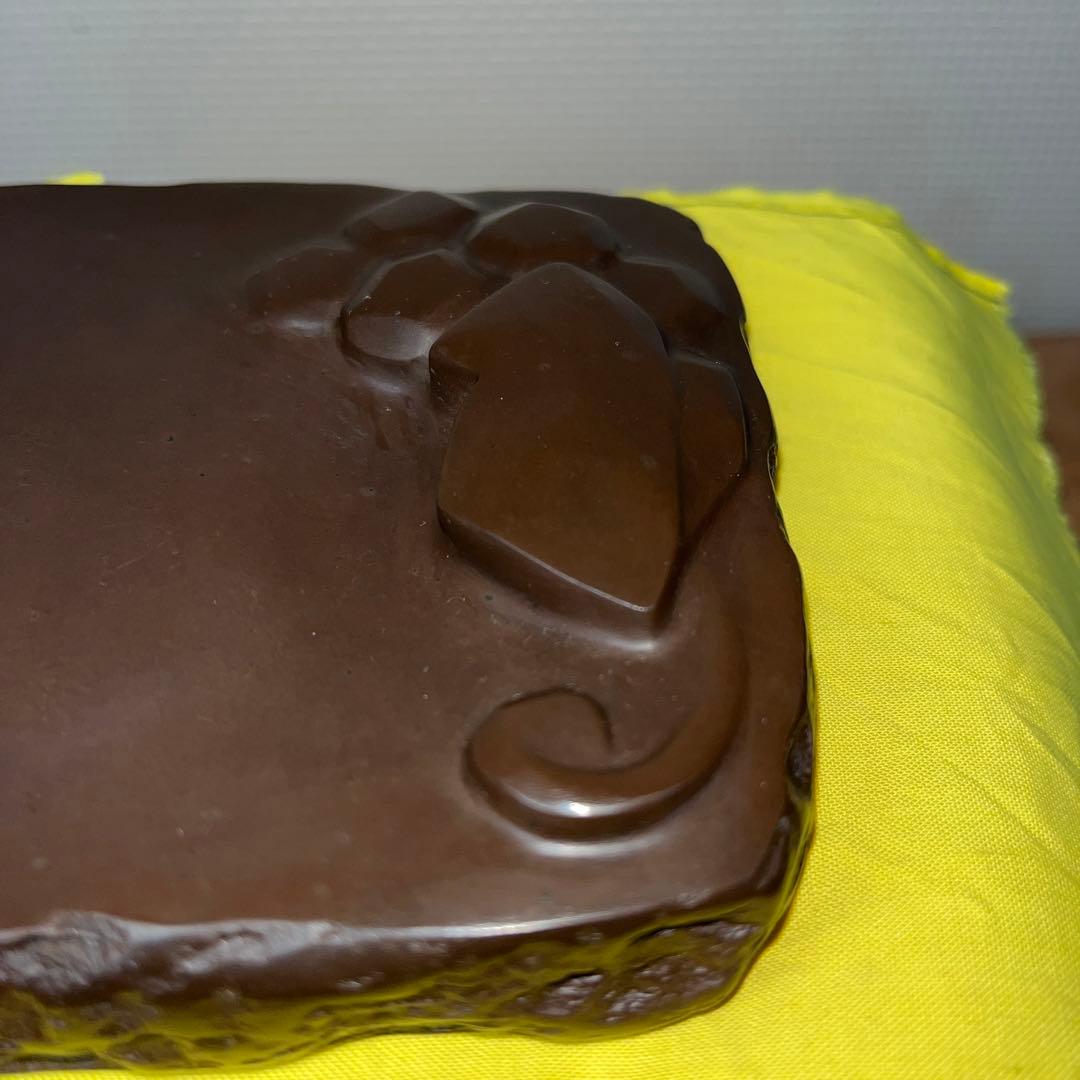 ⭕️赤間硯　名工　堀尾卓司　みのり文研　新品美品　希少　特殊硯　女性好み