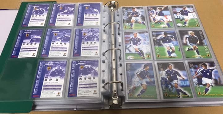 02カルビーJリーグカード日本代表234枚セミコンプセット（コンプまで2枚抜け）