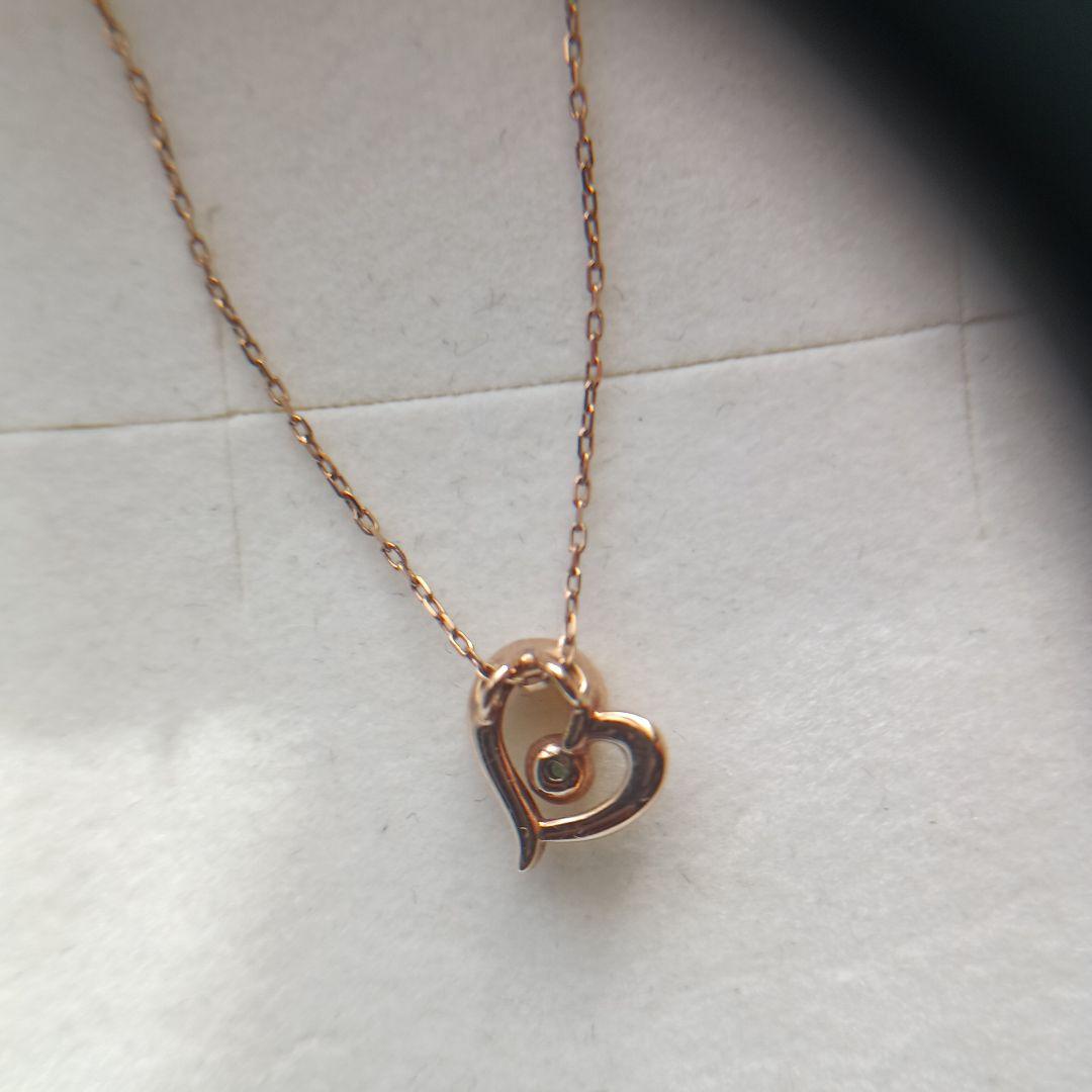 canal4℃エメラルド石K10ネックレス