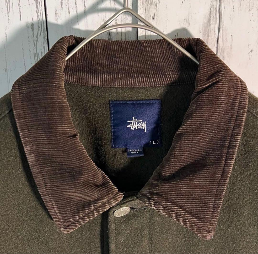 OLD STUSSY カバーオール USA製 コーデュロイ カーキ