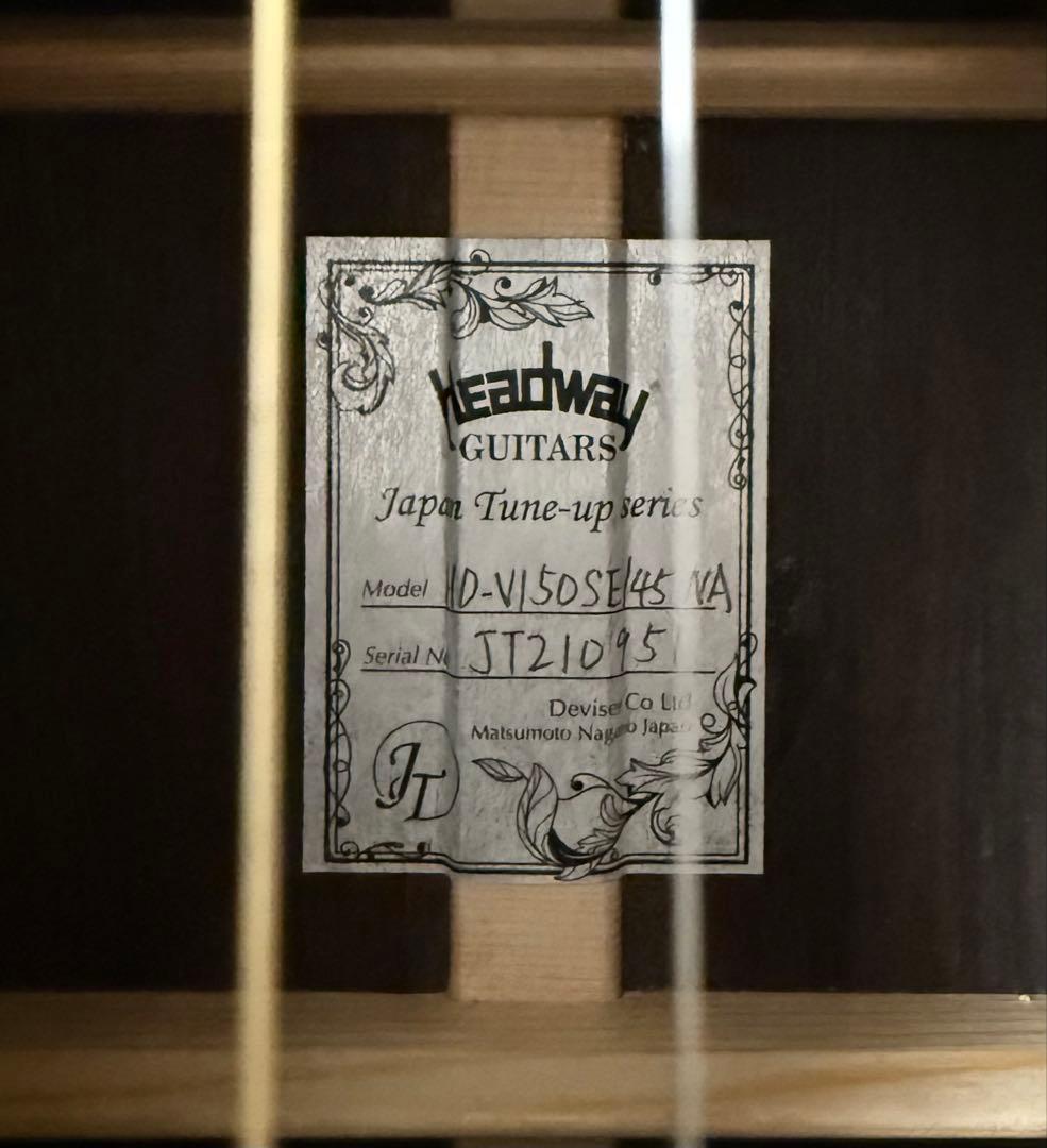 Headway ヘッドウェイ アコースティックギターHD-V150SE/45