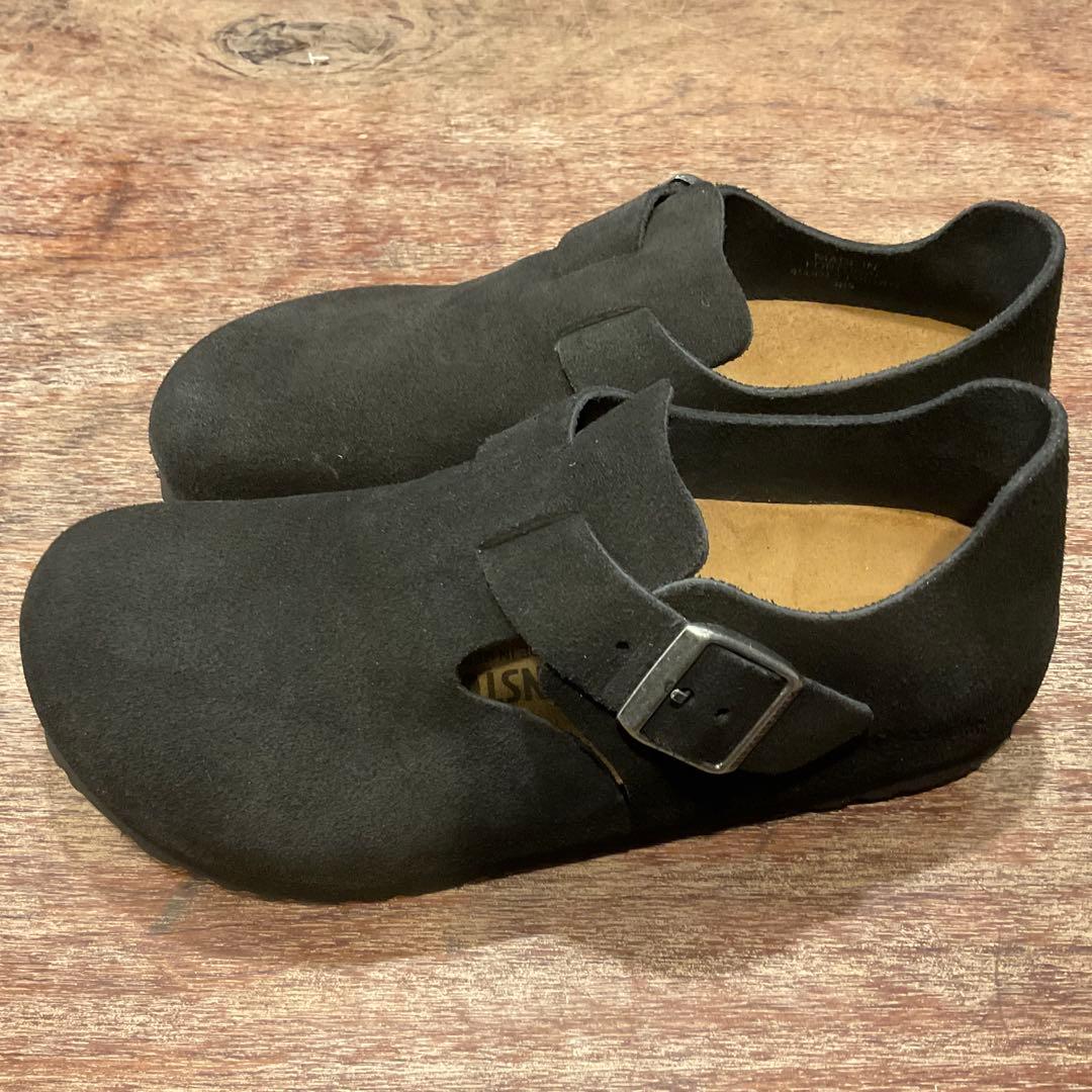 極美品！ビルケンシュトック ロンドン LONDON スエード ブラック 38