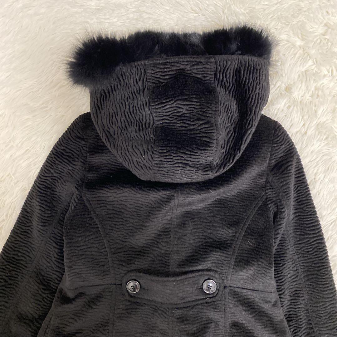 極美品 グレースコンチネンタル フォックスファー ダッフル風コート エレガント