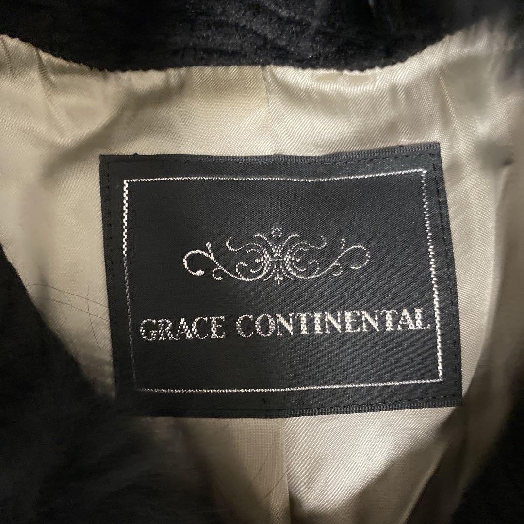 極美品 グレースコンチネンタル フォックスファー ダッフル風コート エレガント