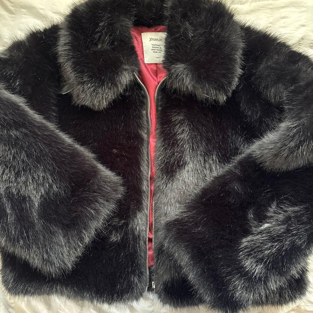 jouetie ミドルファーコート ブラック M