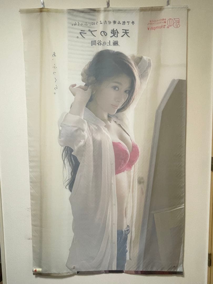 【レア品】篠原涼子×天使のブラ タペストリー縦200㎝×横90㎝