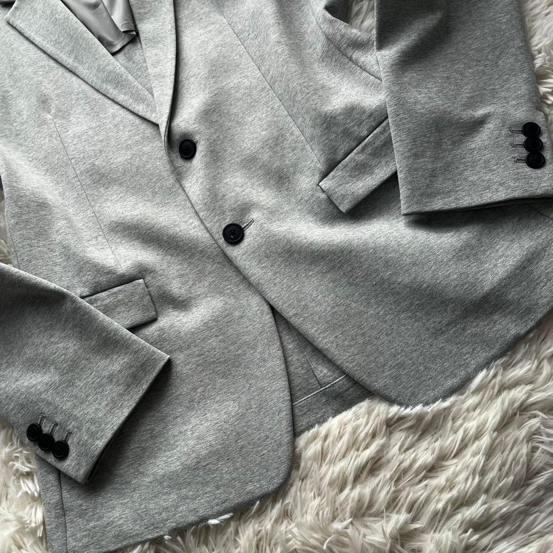 極美品✨セオリー　セットアップ　スーツ　ストレッチ　ジャージー素材　グレー　L