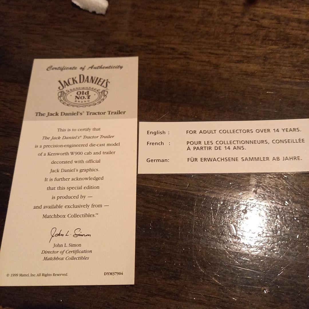 ジャックダニエルトレーラーミニカー