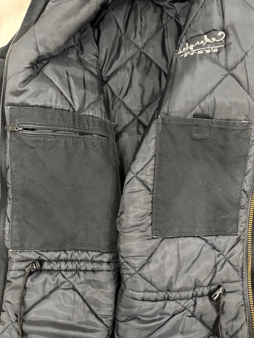 carhartt トラディショナルコート 企業 黒 サンフェード ボロ USA