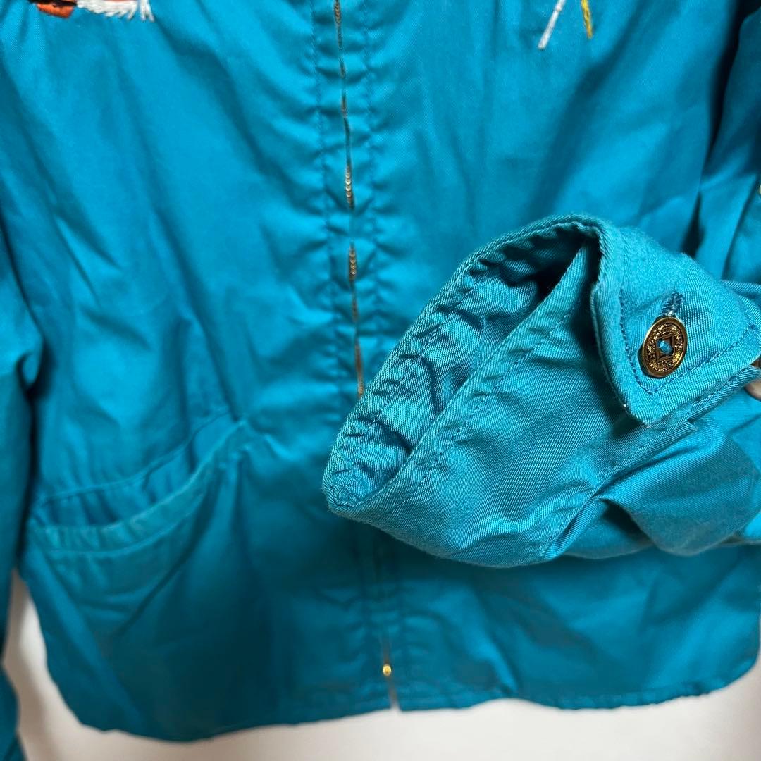 ビームスボーイ ベトジャン ターコイズブルー 刺繍 龍 虎 テーラー東洋