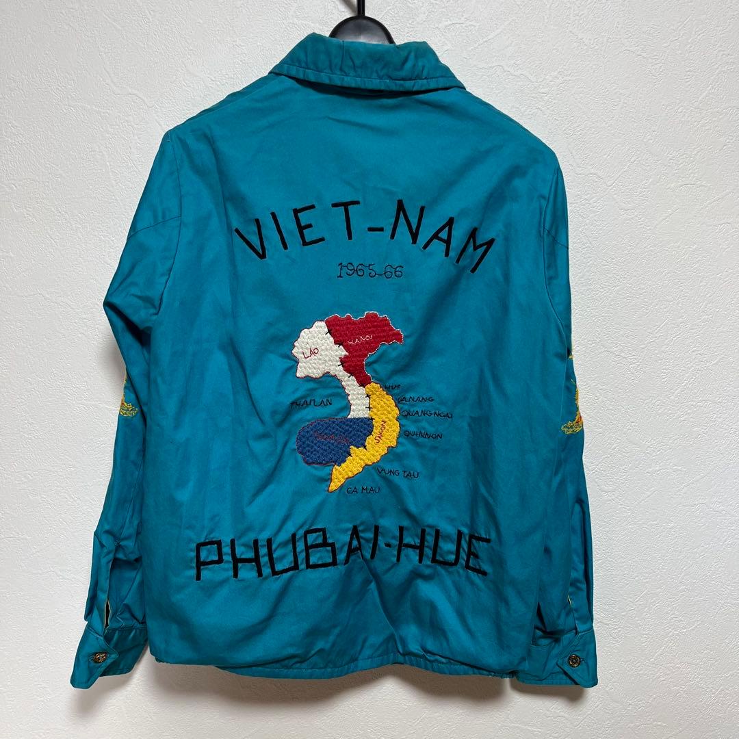 ビームスボーイ ベトジャン ターコイズブルー 刺繍 龍 虎 テーラー東洋