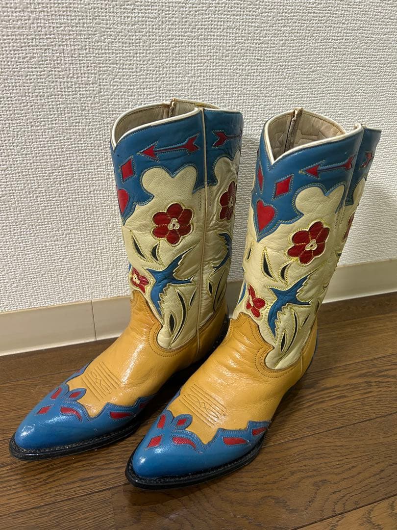 Montana ウエスタンブーツ 花柄 ハート柄