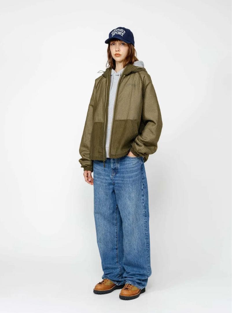 ジャケット・アウター STUSSY BEACH SHELL TRANSPARENT RIPSTOP