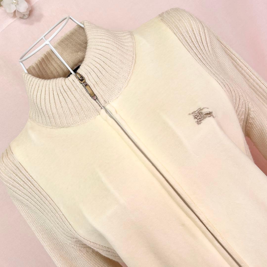 美品 バーバリー ロンドン ブルゾン ジャンパー カーディガン フルジップ L