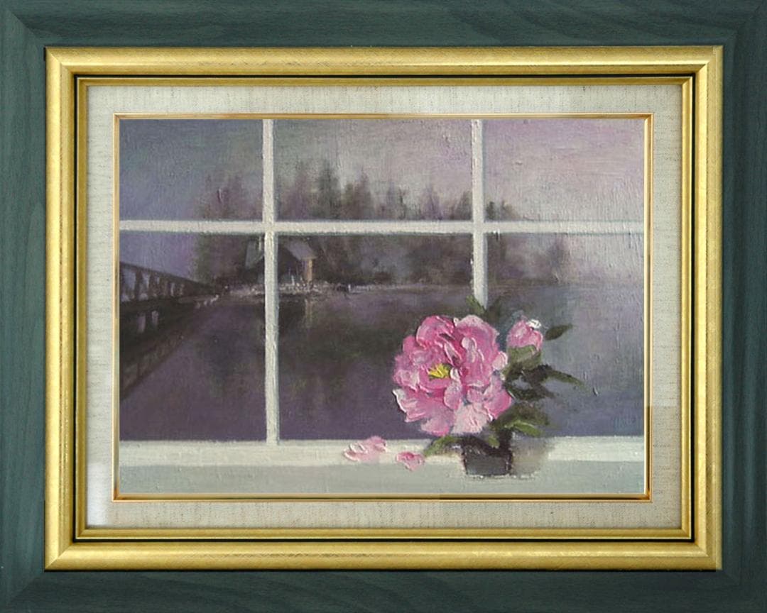 油絵 菅家令子 絵 絵画 インテリア F4-070802 花