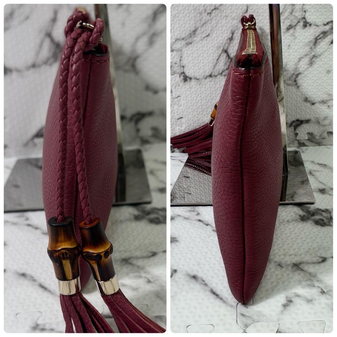 極美品◎グッチ　クラッチバッグ　セカンドバッグ　バンブータッセル