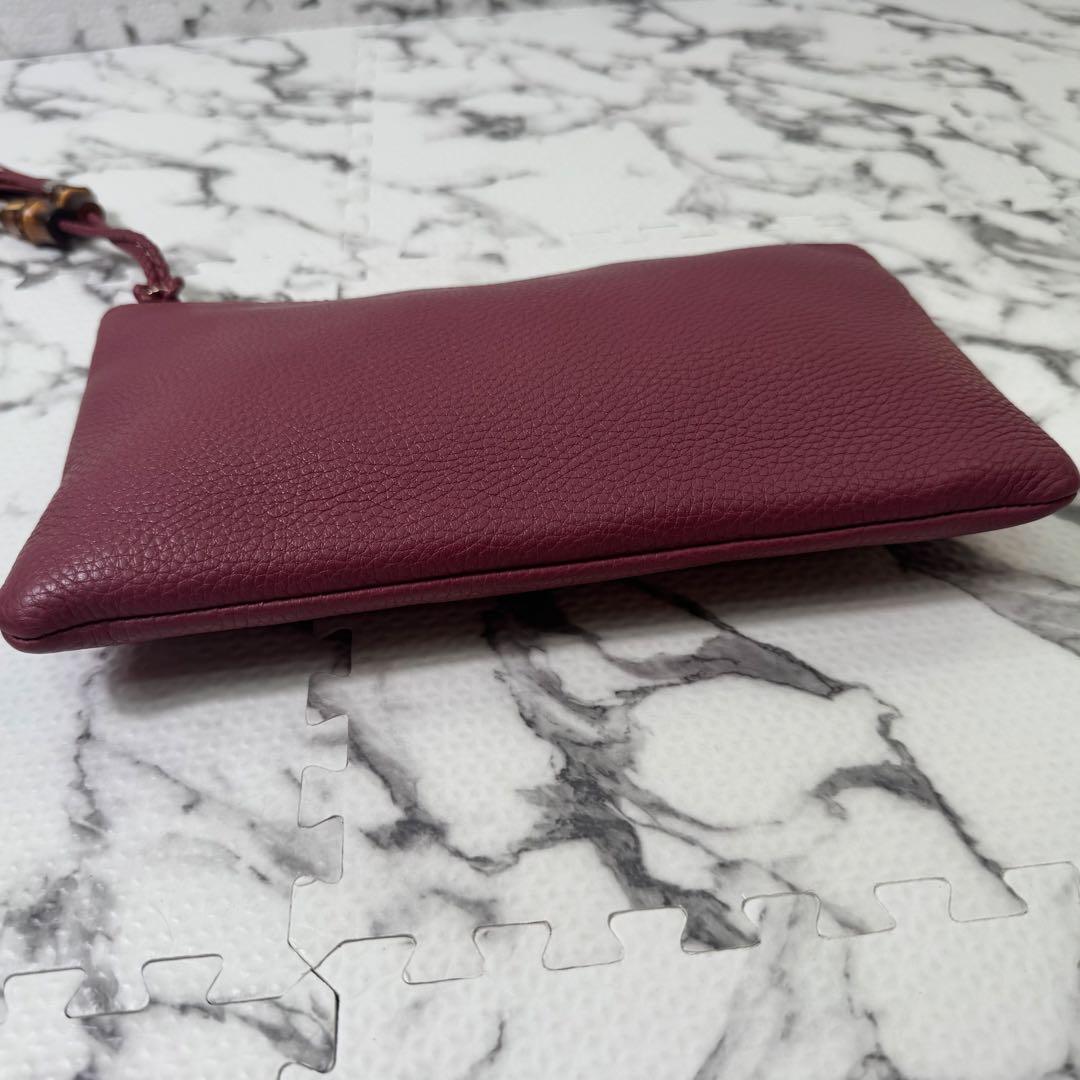 極美品◎グッチ　クラッチバッグ　セカンドバッグ　バンブータッセル