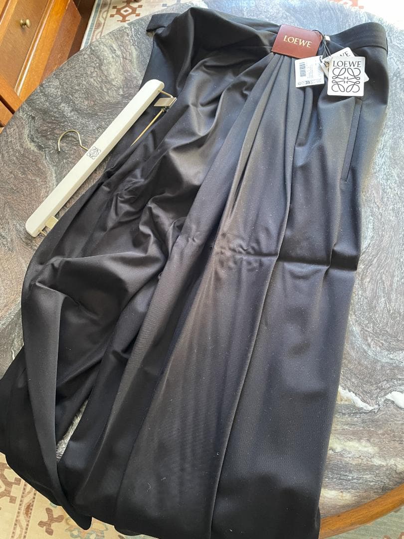 LOEWE ロエベ 【25SS】ドレープ トラウザーズ　ブラック
