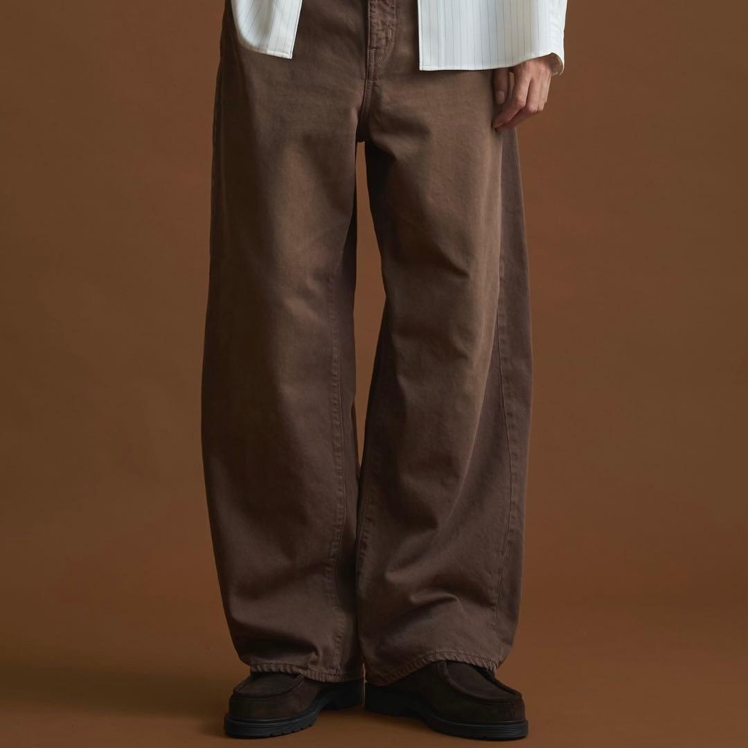 新品同様PUBLIC TOKYO 岡山デニム リラックスワイドストレートデニム3