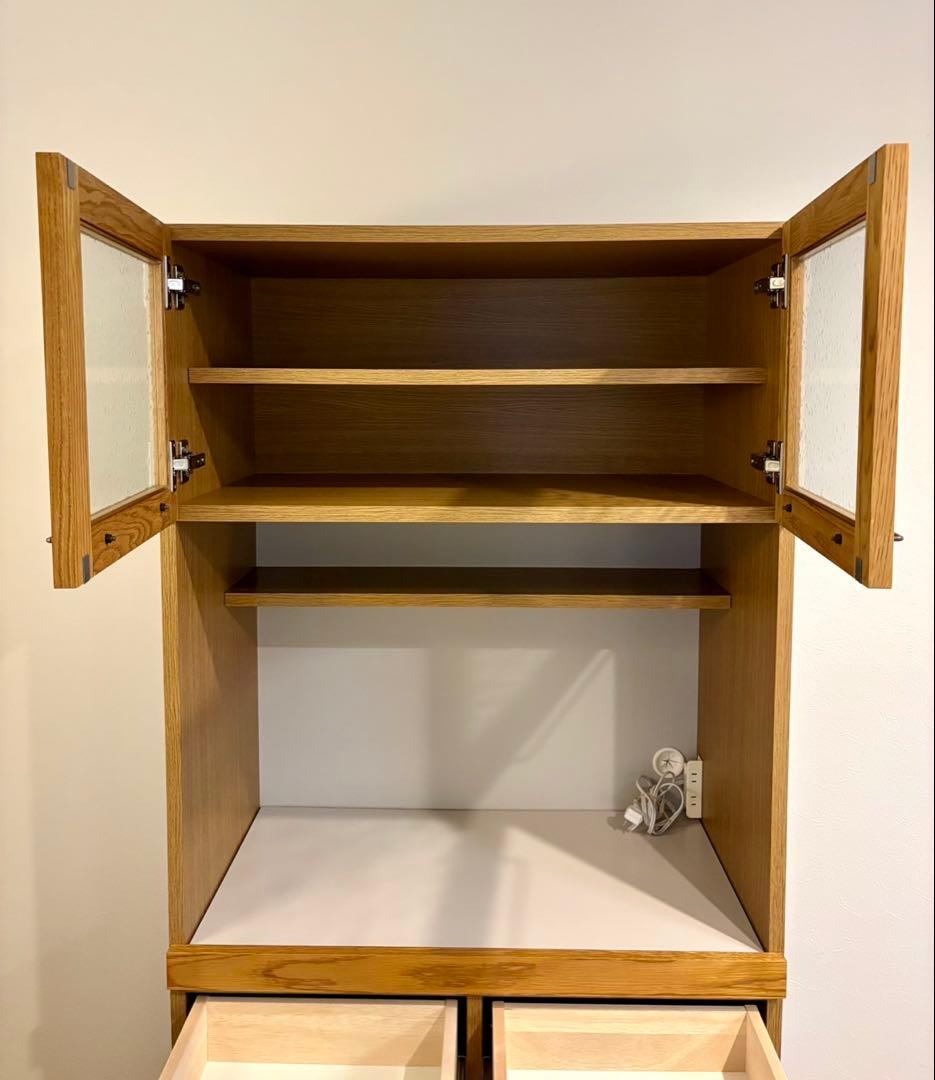 更にお値下げ♪ 末次家具工芸食器棚 北欧風キッチンキャビネット　超美品‼︎