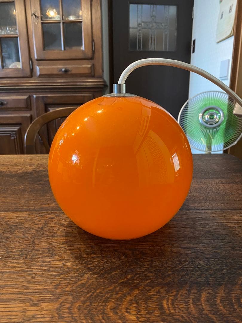 レトロ　オレンジ　ペンダントライト
