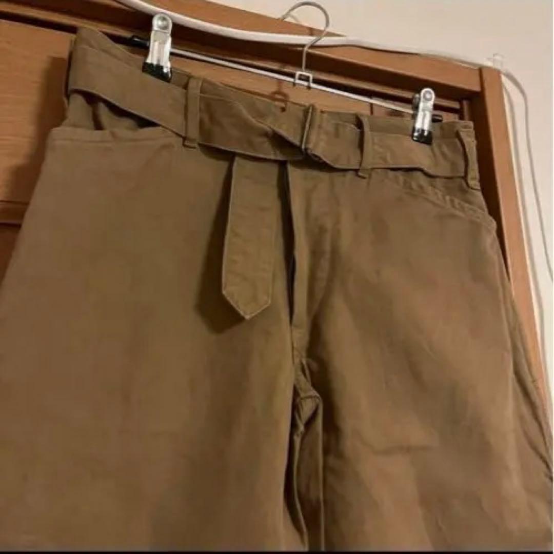 【今日限り】COMOLI ベルテッドチノパンツ　コットンリネン版