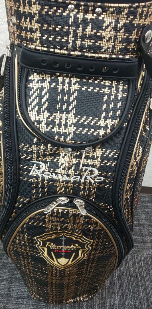 おとく物RomaRo プレミアムキャディバック ブラック/シルバー