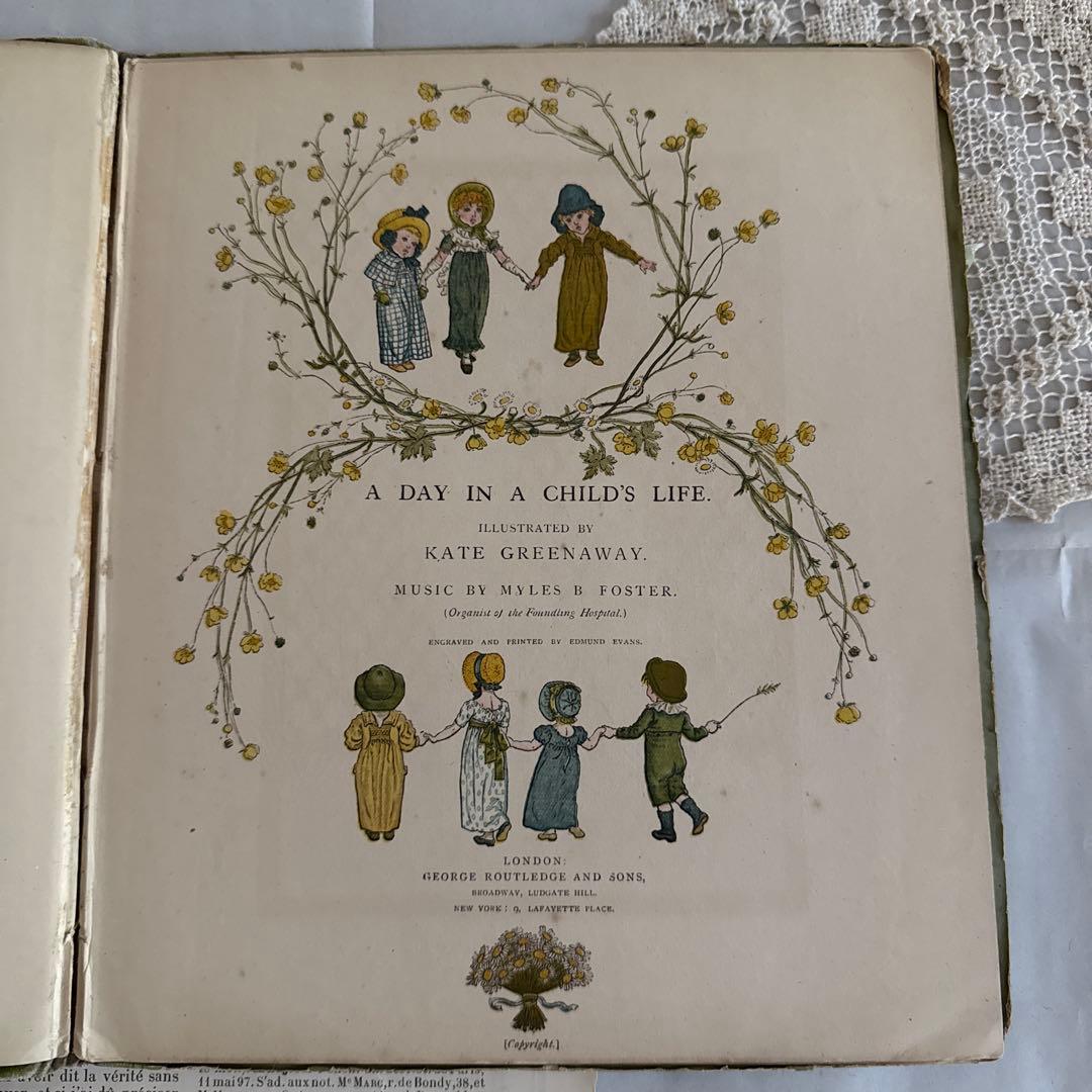 SALE★稀少なヴィクトリアン絵本アンティーク洋書イギリス古書ジャンクジャーナル