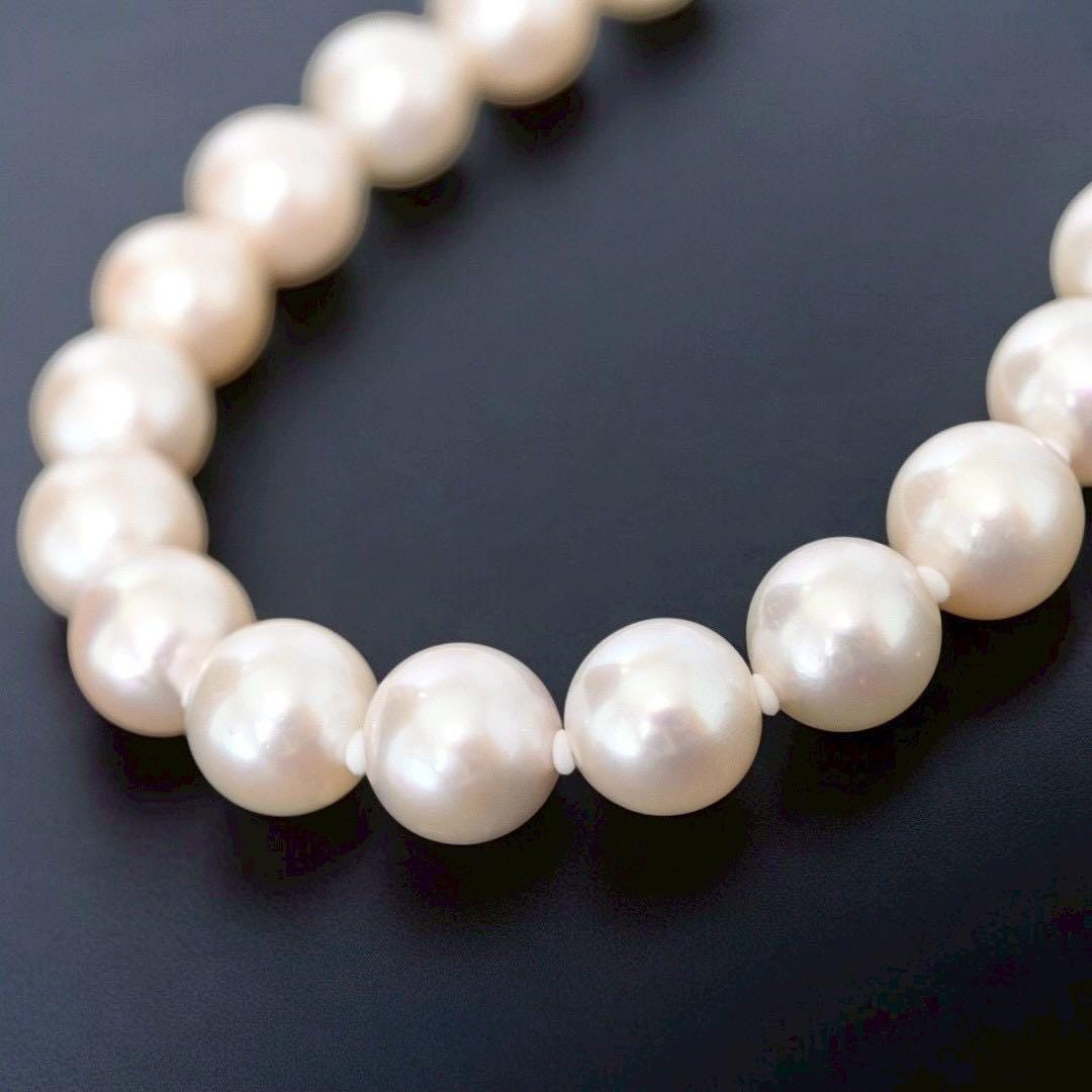 【最高峰】花珠　真珠　アコヤ　パール　ネックレス　大珠　8.5ミリ　鑑別書