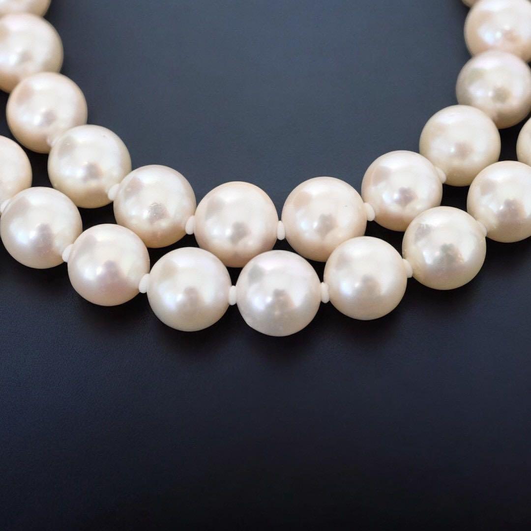 【最高峰】花珠　真珠　アコヤ　パール　ネックレス　大珠　8.5ミリ　鑑別書