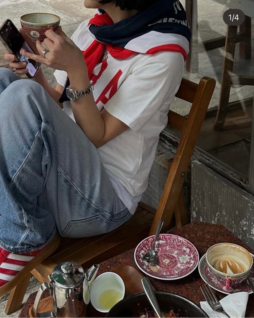 【未開封品】ok.soon オクスン　オリジナルロゴTシャツ　ホワイト　サイズ2