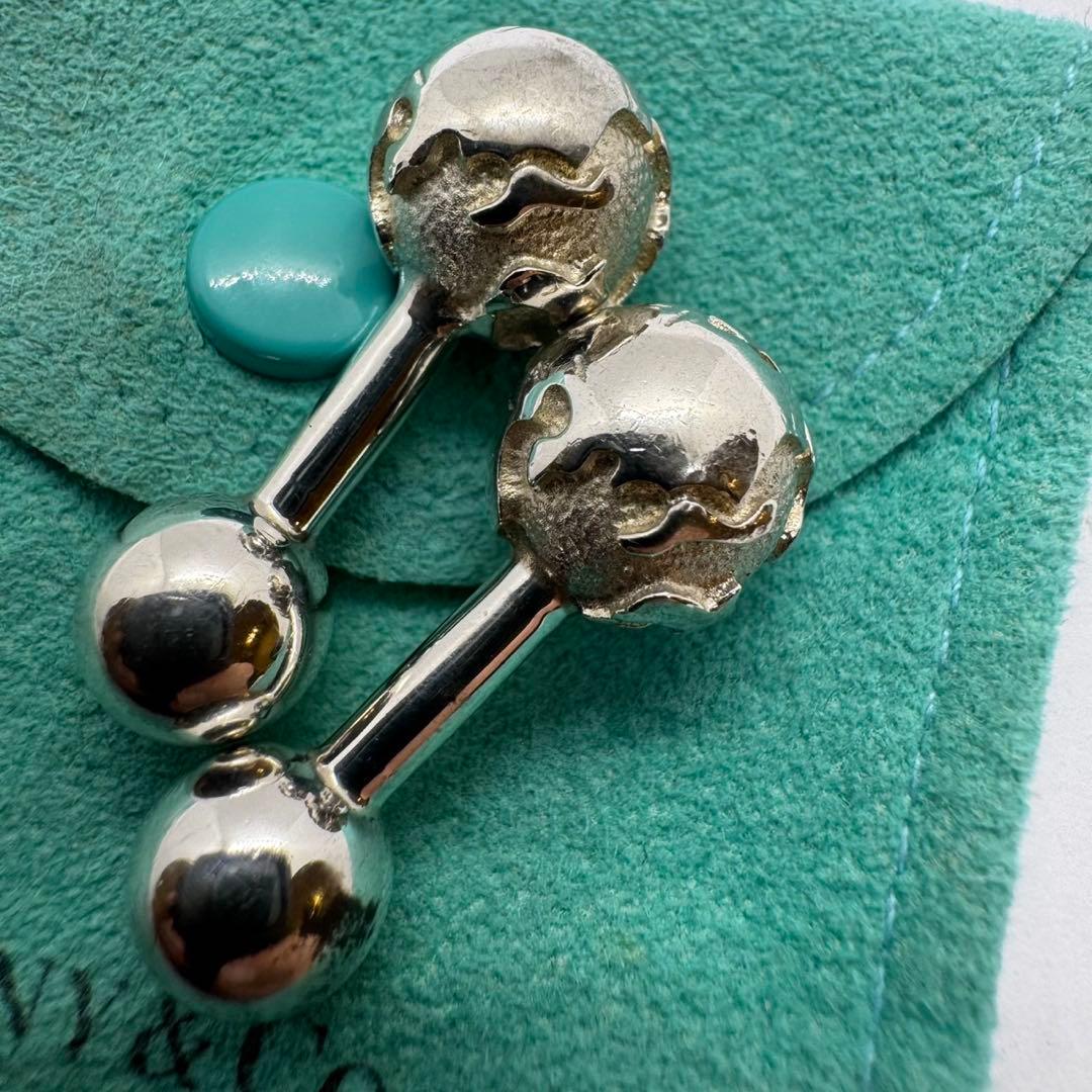 ティファニー Tiffany カフリンクス 地球儀モチーフ シルバー925