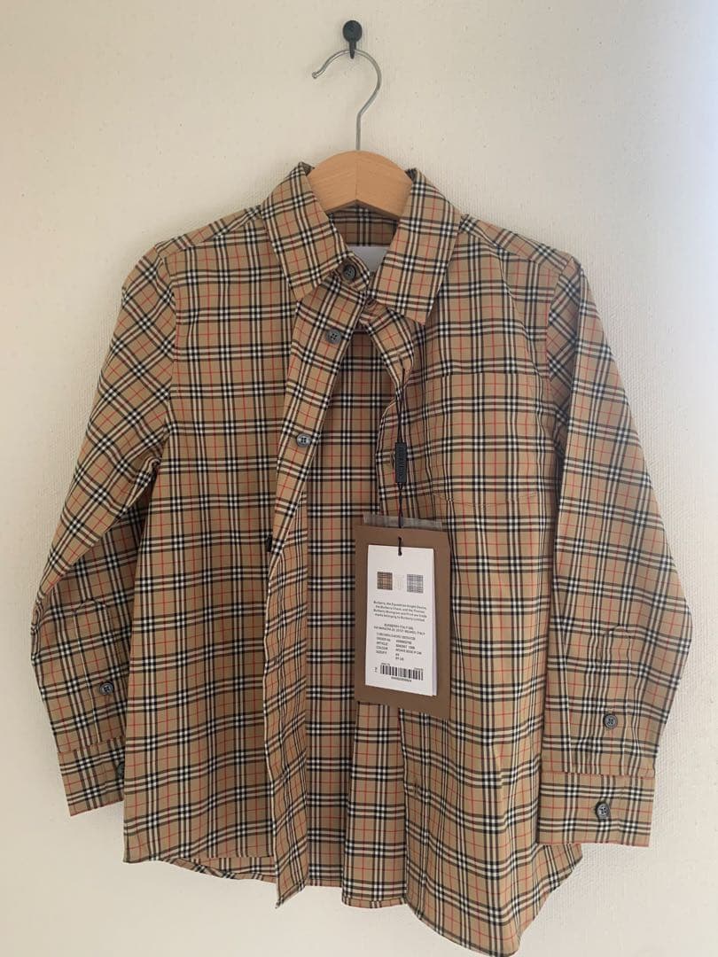 『新品・未使用』BURBERRY チェック柄 長袖シャツ