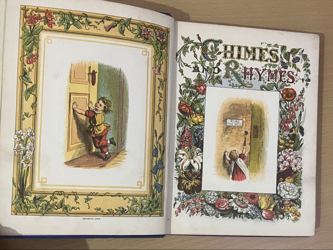 No.397希少 アンティーク 古書 洋書 絵本 イギリス 童謡 児童書