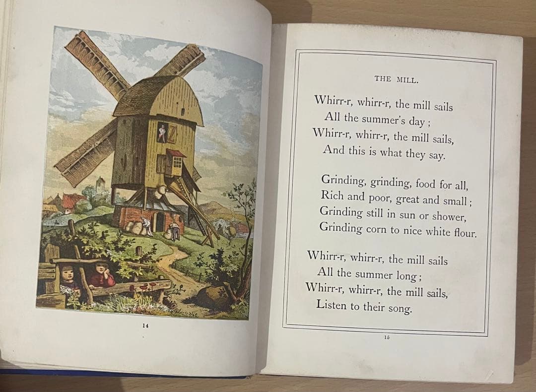 No.397希少 アンティーク 古書 洋書 絵本 イギリス 童謡 児童書