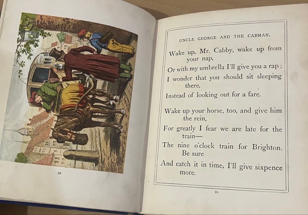 No.397希少 アンティーク 古書 洋書 絵本 イギリス 童謡 児童書