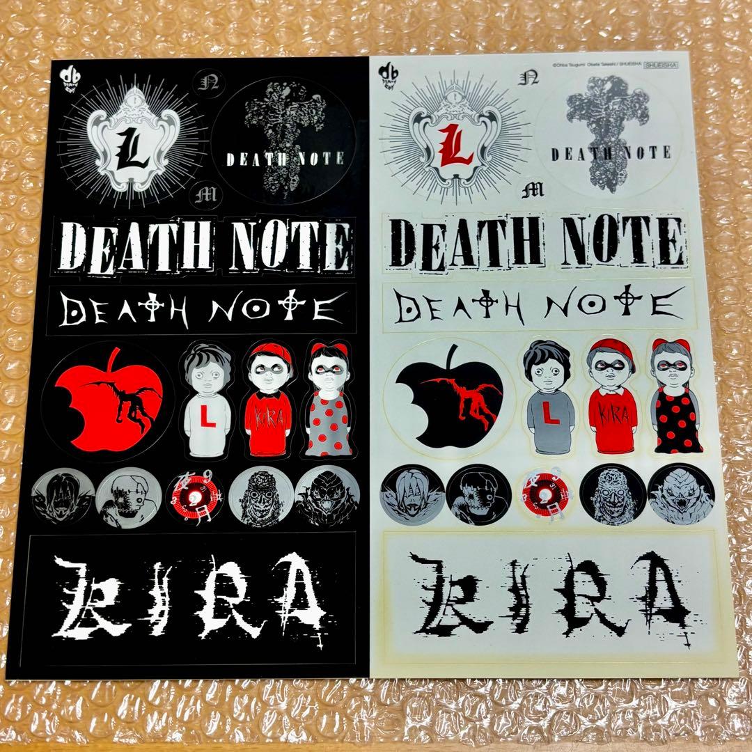 デスノート モノクロ原画6枚＋ステッカー＋封筒付7点セット 複製原稿
